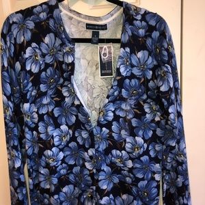 Karen Scott Cardigan and Ann Taylor camisole